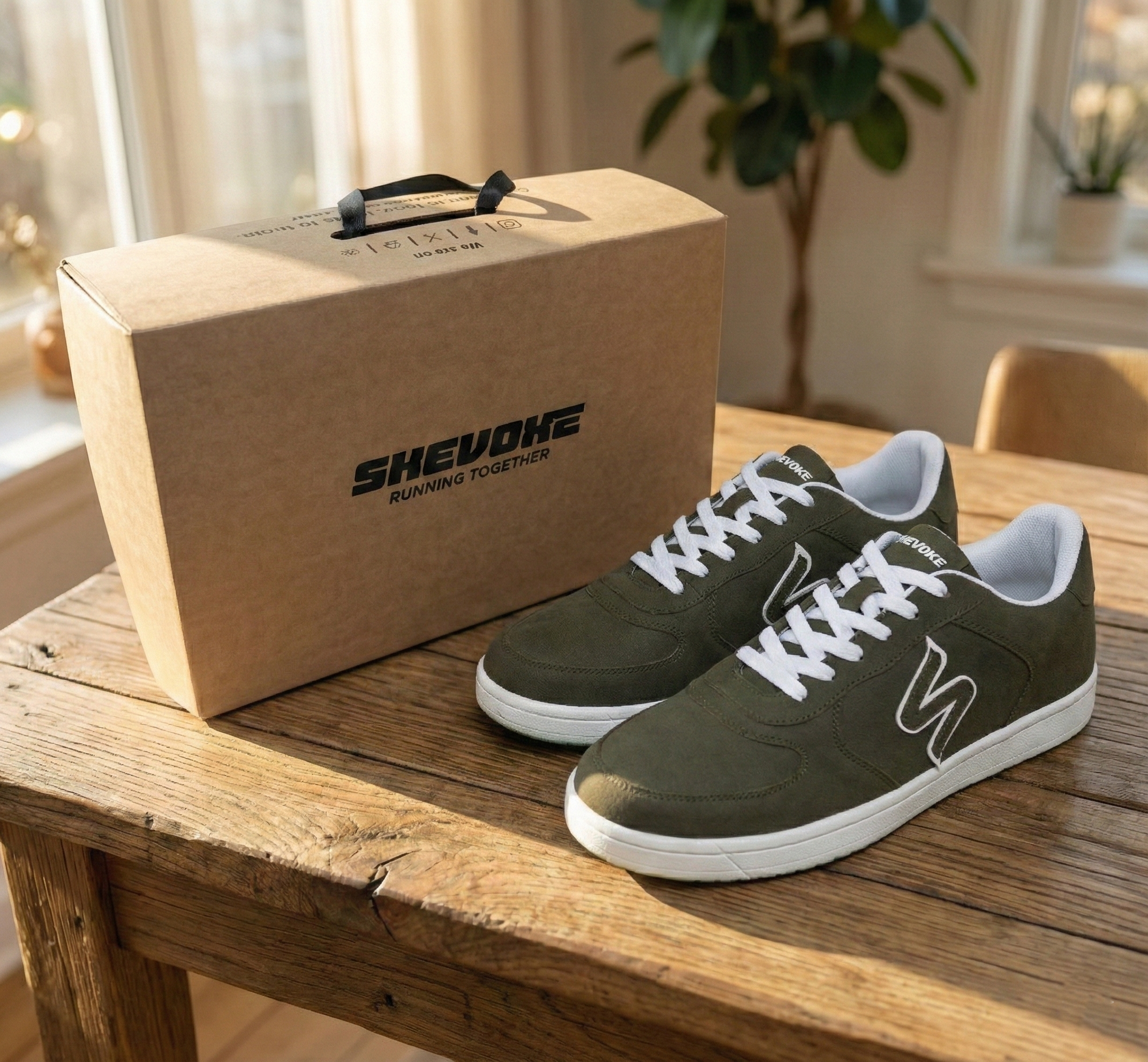 Skevoxe Terra - Peridot Sneakers with Branded box Skevoxe Terra - Peridot Sneakers with Branded box