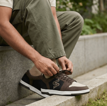 Skevoxe Edge – Mahogany Obsidian Sneakers